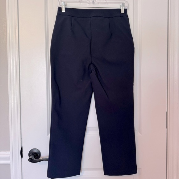 Rachel Zoe Pull On Navy Blue Cropped Size 2 Trousers with Button Detail - Picture 2 of 5
